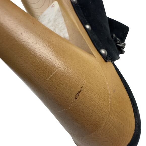 Elle Boho Sexy Hippie Femme Fatale Chain Detail Clog Heels Women's Size 9 - Picture 12 of 12